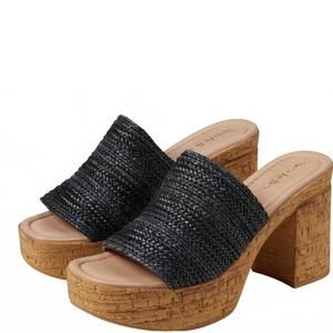 NEW SEYCHELLES women applause platfrom sandal in black